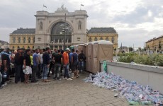 Hungarian football ultras attack refugees at Budapest train station