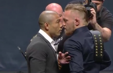 McGregor and Aldo nearly kicked off at this mental UFC event tonight