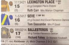 Golf fans will appreciate the spooky coincidence in the 3.10 at Haydock today