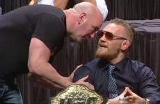 Conor McGregor was spared some embarrassment by Dana White on Friday