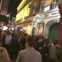 This was the queue for Flannery's on Saturday night