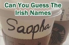 Can You Guess The Irish Names On These Starbucks Cups?