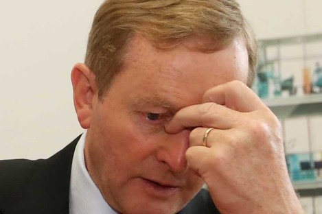 Enda Kenny at a jobs announcement in Dublin today. 