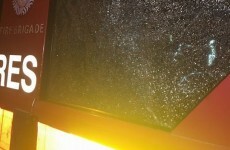 Fire engine damaged after youths throw rocks and bottles