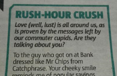 This Irish guy has been excellently trolling a newspaper's missed connections page