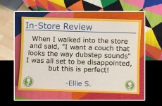 A prankster went around IKEA sticking up fake reviews and they were perfect