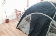 Some absolute chancer tried to rent out this 'tent in a room' in London