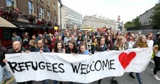 'We are people sharing the same sky': Hundreds rally in Dublin to support refugees