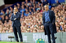 Jose Mourinho reportedly swore at Roberto Martinez because he needed to catch a bus