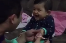 This tiny baby is going viral on Facebook for expertly pranking her poor dad