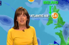 Met Eireann received complaints about this arrow pointing out Ireland on the weather forecast