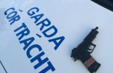 This fake gun was discovered at a routine checkpoint