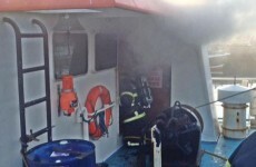 20 firefighters have been battling a fishing boat fire in Dublin