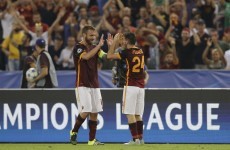 Roma full-back hits a ridiculous 50-yard strike to upstage Messi on 100th appearance