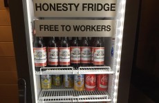 An office just installed this insane fridge to get workers to stay late