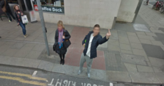 One Dublin lad gave the Google street view car a very Irish welcome