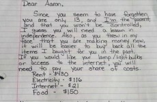 This mum's letter putting her entitled teenage son in his place is going viral