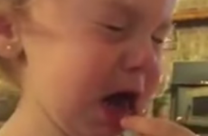 This 2-year-old just found out she's single, and she's pretty devastated