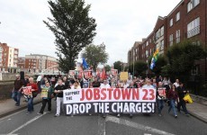 Crowds turn out for Dublin march in support of Jobstown protesters