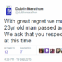 Man in his 20s dies after collapsing at Dublin half-marathon