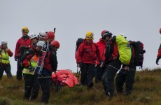 Dramatic photos as injured hillwalker rescued from Galway mountainside
