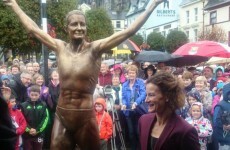 This is the statue of Sonia O'Sullivan that was unveiled in Cobh today