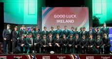 In pics: Ireland belatedly receive World Cup caps at welcome ceremony