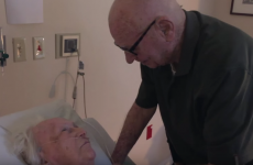 A heart-melting video of a man singing to his dying wife is going viral