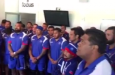 'Humbling' moment as Samoa squad sing hymn for terminally ill Joost van der Westhuizen