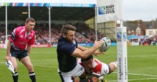 This brilliant try-saving tackle was as good as it got for Japan today