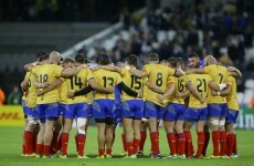 Romania's late consolation try celebrations were incredibly joyful last night