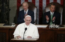The Pope brought up some controversial topics with US politicians today