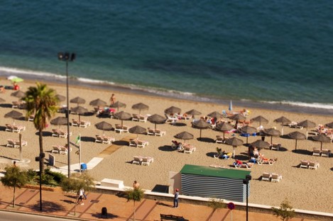 A beach at Fuengirola on the Costa Del Sol