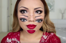 This amazing 'double vision' Halloween makeup will melt your brain