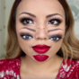 This amazing 'double vision' Halloween makeup will melt your brain