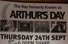 One Irish pub still celebrated Arthur’s Day yesterday