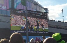 These Irish fans pulled off a prank on the big screen before the rugby match in London