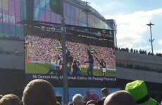 These Irish rugby fans pulled off a prank on the big screen before the match at Wembley