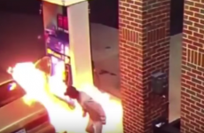 Man tries to burn spider with a lighter... in a petrol station