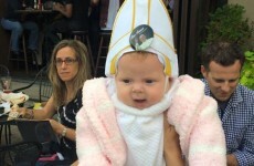 Pope Francis roared laughing at a tiny baby pope and it was simply adorable