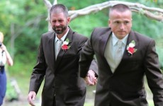 A father halted a wedding so the bride's stepdad could help him walk her down the aisle