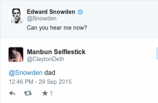 People are already tweeting 'f**k me daddy' at Edward Snowden