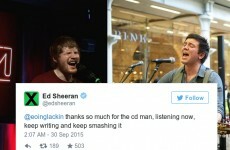 Here's how one Irish singer got Ed Sheeran to tweet him some serious praise