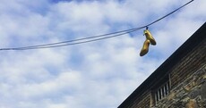 Here's the story with those sparkly shoes on telephone wires around Dublin