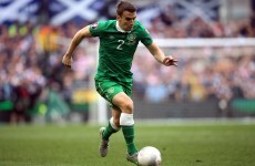 Ireland could be without their first choice right-back for Euro qualifier with Germany