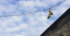 Here's the story with those sparkly shoes on telephone wires around Dublin