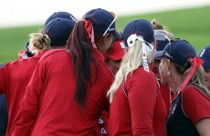 Weather affects play at Solheim Cup