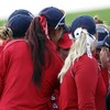 Weather affects play at Solheim Cup