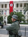 This huge Nazi flag caused consternation in Nice