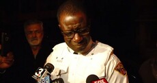 WATCH: Police chief breaks down in tears after a baby is shot dead